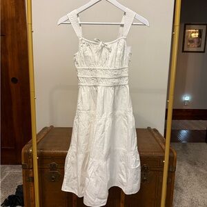 Sunday Best White Smocked Dress